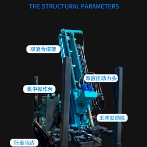 水井鉆機(jī) 液壓動力 輕松鉆井