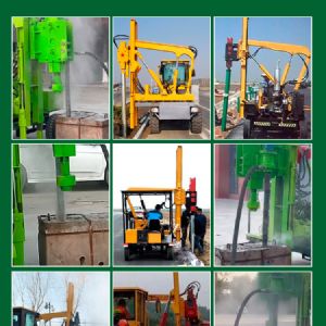 輪式護(hù)欄打樁機(jī)（小四輪打樁機(jī)）